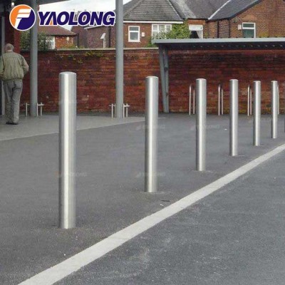 Stainless Steel Car Parking Tube Bollard Manufacturer Without Base