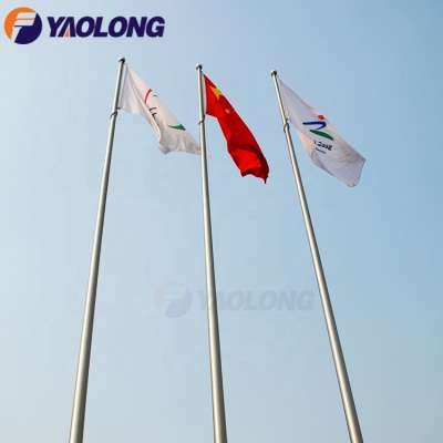 30m outdoor electric operated flag pole base with electric winch