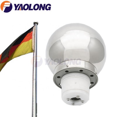 new design electric fitting round ball top and pulley for flagpole