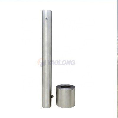 stainless steel cross bollard traffic barrier road for parking lot