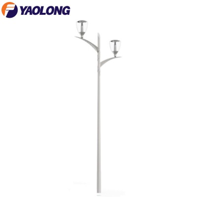 modern outdoor double arm led garden lamp street light