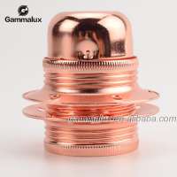 E27 Metal Lamp Holder Socket,Copper Color Iron Lamp Holder