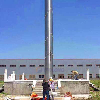 Foshan 60M Conical Stainless Steel Electric Operated Flag Pole