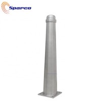 Factory price satin brushed stainless steel tapered bollards metal pole